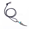 Alloy Pendant Necklaces NJEW-F235-02AS-4