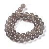 Natural Gray Agate Bead Strands X-G-R193-12-10mm-2