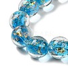 Handmade Dichroic Foil Glass Beads Strands DICH-U001-06D-3