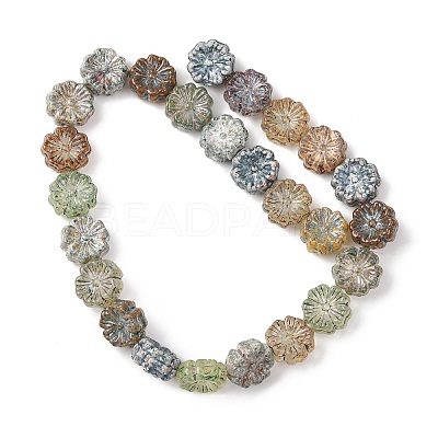 Painted Glass Beads Strands GLAA-B037-12A-12A-1
