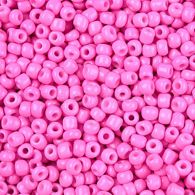 6/0 Baking Paint Glass Seed Beads X-SEED-S003-K2-1