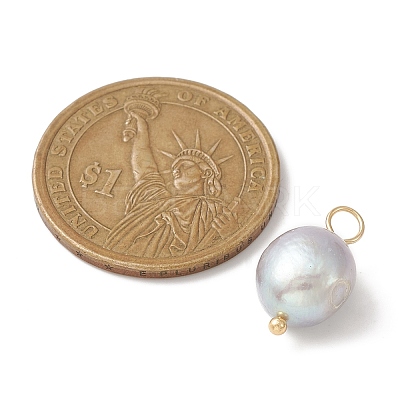 Natural Freshwater Pearl Pendants PALLOY-JF02153-02-1