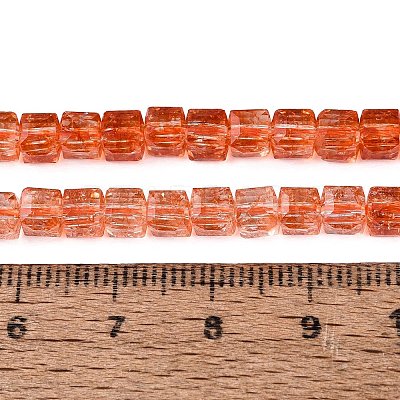 Crackle Transparent Glass Beads Strands GLAA-N062-4mm-11-1