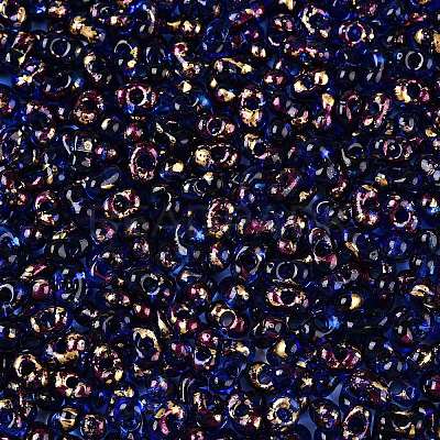 Picasso Spray Painted Glass Seed Beads SEED-T006-04-9-1
