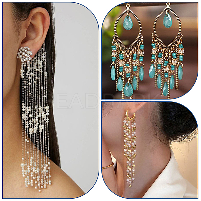 400Pcs 2 Styles 304 Stainless Steel Eye Pins STAS-SC0007-83-1