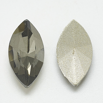 Pointed Back Glass Rhinestone Cabochons RGLA-T083-6x12mm-03-1