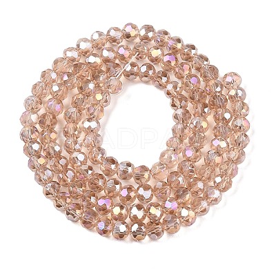 Electroplate Glass Beads Strands EGLA-A044-T4mm-B20-1
