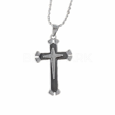 Cross Alloy Pendant Necklaces for Men FS-WG5CDA8-01-1