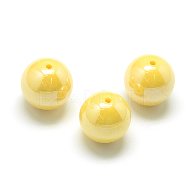Pearlized Style Acrylic Beads MACR-S826-12mm-M-1