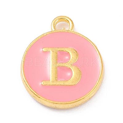 Golden Plated Alloy Enamel Charms ENAM-Q437-14B-1