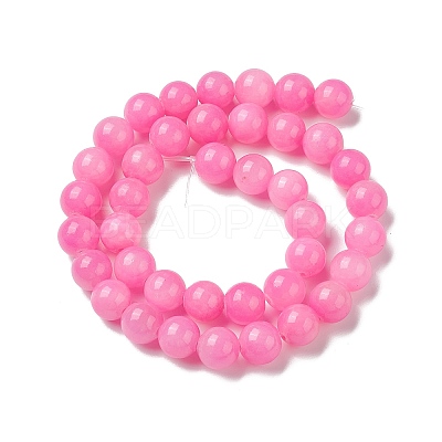 Natural Mashan Jade Round Beads Strands G-D263-10mm-XS34-1