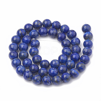 Natural Lapis Lazuli Beads Strands G-S333-12mm-013-1