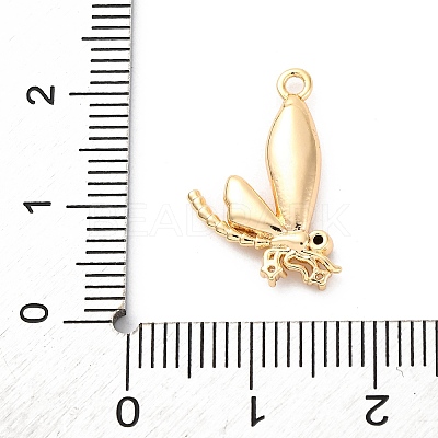 Brass Rhinestone Pendants KK-E793-09G-1