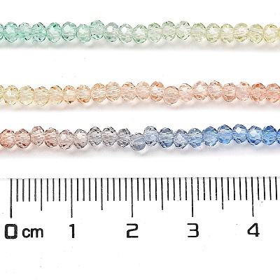Transparent Painted Glass Beads Strands DGLA-A034-T2mm-A02-1