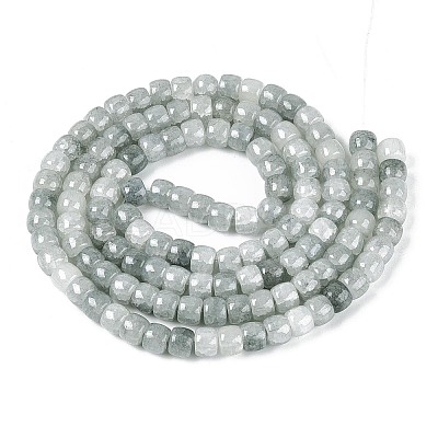Baking Paint Crackle Glass Beads Strands DGLA-N019-02A-08-1