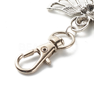Angel & Fairy Tibetan Style Alloy Keychain HJEW-JM00560-01-1