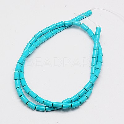 Synthetic Turquoise Beads Strands X-TURQ-G120-4x6mm-10-1