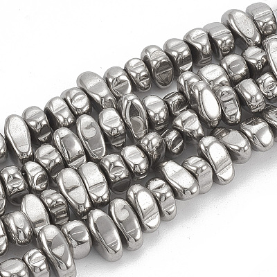 Electroplate Non-magnetic Synthetic Hematite Beads Strands X-G-T061-102N-1