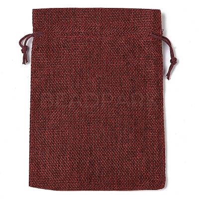 Christmas Theme Jute Cloth Storage Bags ABAG-F010-01B-06-1