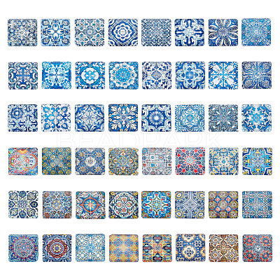 2 Sets Glass Cabochons GGLA-PH0001-35-1