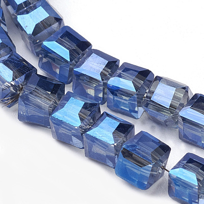 Electroplate Glass Bead Strands EGLA-R064-4mm-M-1