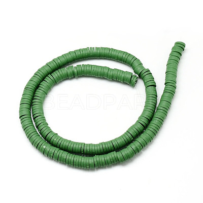 Handmade Polymer Clay Bead Strands CLAY-T002-4mm-07-1