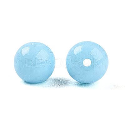 Opaque Solid Color Glass Beads X1-GLAA-N007-8mm-A15-1