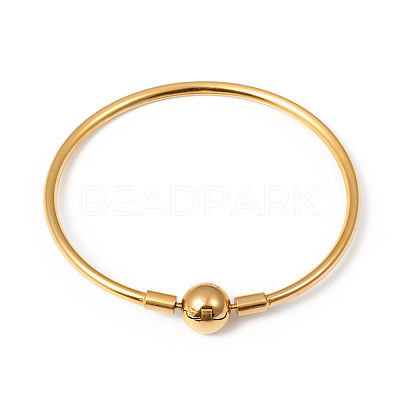 Ion Plating(IP) 304 Stainless Steel European Style Bangle Making MAK-G014-04G-1