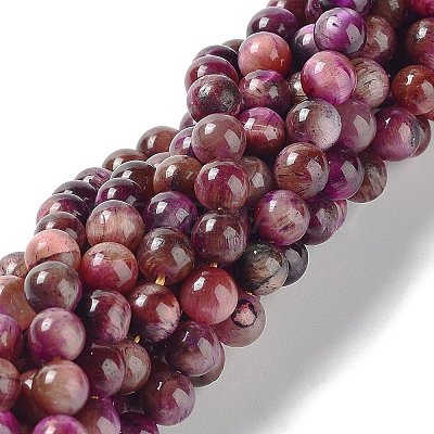 Natural Rainbow Tiger Eye Beads Strands G-NH0002-A01-A01-1