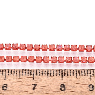 Iron Rhinestone Cup Chains CH-T006-05B-18-1