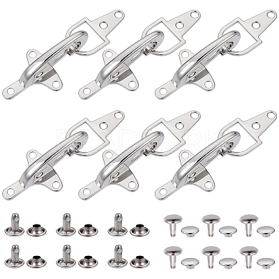 6 Bags Alloy Interlocking Clasps FIND-BC0014-27-1
