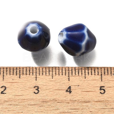 Vintage Style Glazed Ceramic Porcelain Beads PORC-H013-01-18-1