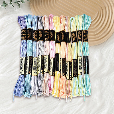 6-Ply Polyester Embroidery Floss OCOR-WH20074-15B-1