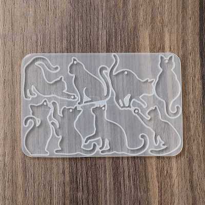 Cat Shape DIY Pendant Silhouette Silicone Molds X-SIL-F010-01-1