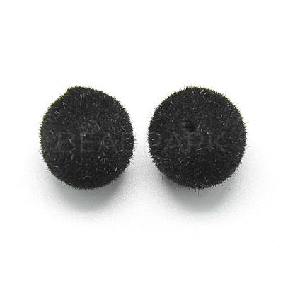 Flocky Acrylic Beads MACR-S270-8mm-01-1