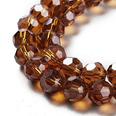 Electroplate Transparent Glass Beads Strands EGLA-A035-T10mm-A04-1
