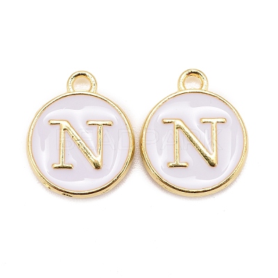 Golden Plated Alloy Charms X-ENAM-S118-01N-1