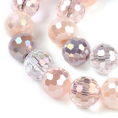 Electroplate Glass Bead Strands GLAA-Z006-01D-1