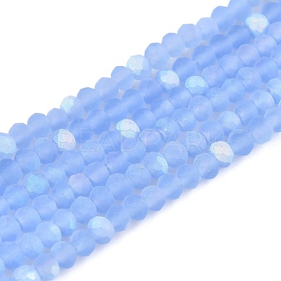 Transparent Glass Beads Strands EGLA-A044-T1mm-MB14-1