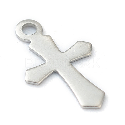 Non-Tarnish 304 Stainless Steel Tiny Cross Charms STAS-H149-05P-1