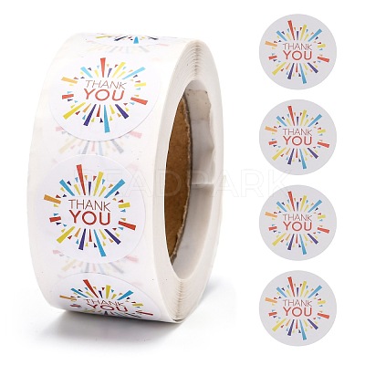 1 Inch Thank You Self-Adhesive Paper Gift Tag Stickers DIY-E027-A-11-1