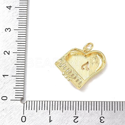 Brass Micro Pave Clear Cubic Zirconia Pendants KK-D289-01G-06-1