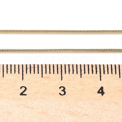 Ion Plating(IP) 304 Stainless Steel Snake Chains Necklaces STAS-F094-23G-1