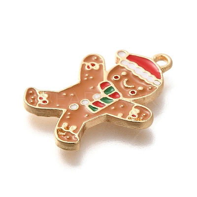 Christmas Theme Alloy Enamel Pendants ENAM-Q509-02KCG-11-1