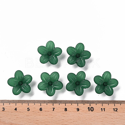 Frosted Acrylic Bead Caps MACR-S371-08A-735-1