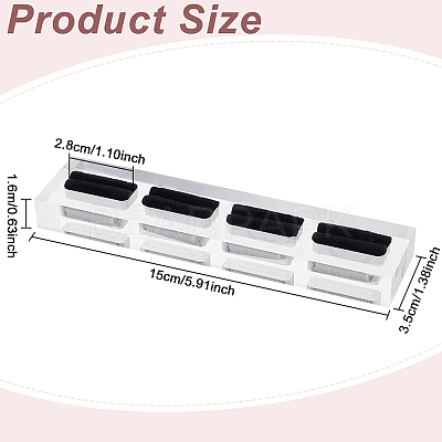 4-Slot Acrylic Finger Ring Display Rack RDIS-WH0002-11-1
