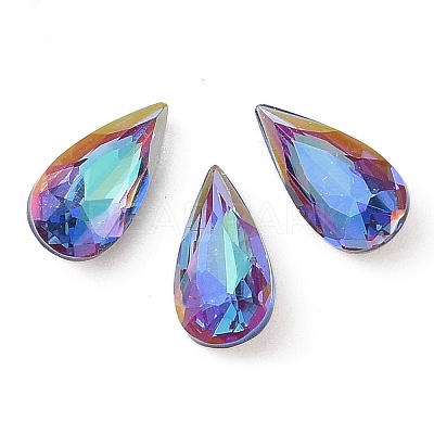 Glass Rhinestone Cabochons RGLA-L029-04C-BBLA-1