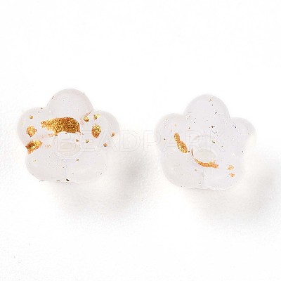 Frosted Transparent Acrylic Beads X-OACR-N137-72A-1