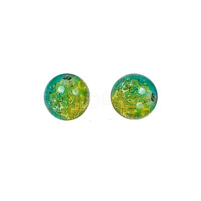 24 Colors Spray Painted Crackle Glass Beads CCG-JQ0001-03-8mm-1