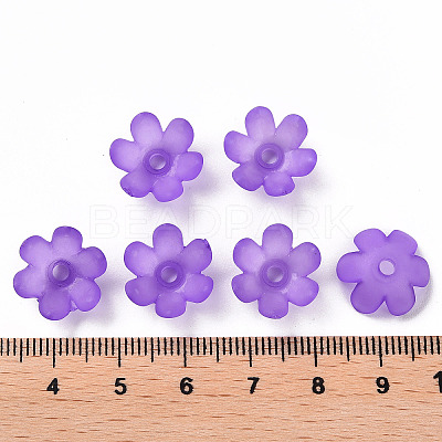 Frosted Acrylic Bead Caps MACR-S371-07A-747-1